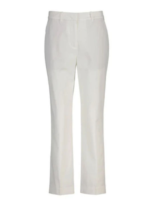 Gant Women's Fabric Trousers in Slim Fit White