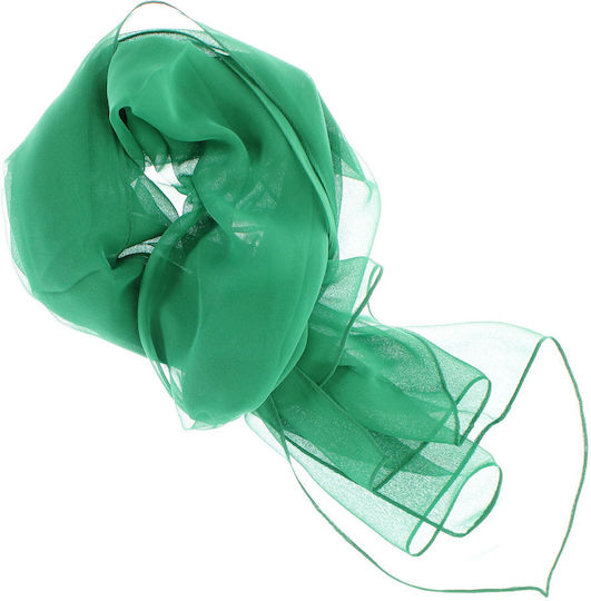 Women's Scarf Solid Buticcochet 80% Polyester 20% Viscose Green Es3362