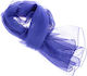 Women's Scarf Solid Color Buticcochet 80% Polyester 20% Viscose Electric Blue Es3364