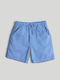 Kids Fabric Blue Shorts/Bermuda