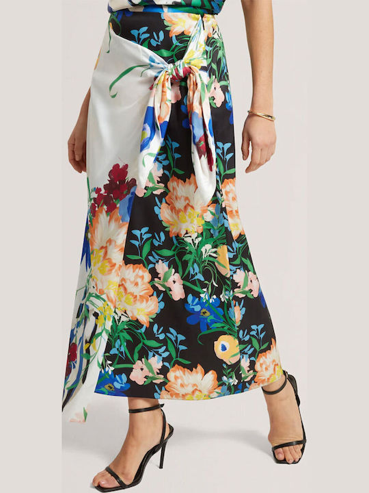 Ted Baker Midi Umschlag Blumen Schwarze Damenröcke 284193-schwarz