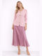 Satin Cloche Pink Skirt