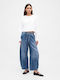 Women's Jean Pants Mid Rise in Tapered Leg Style