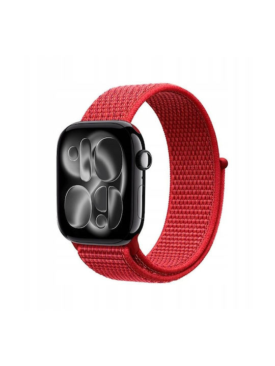 Crong Nylon Fabric Strap Red Fusion Apple Watch...