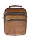 Leder Damen Schultertasche Braun