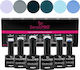 Комплект 6 Полуперманентни Лака за Нокти 10ml SensoPro Milano Dream Baby
