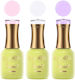 Set 3 Luxorise Semipermanent Nail Polishes Spring Collection Petal Poetry