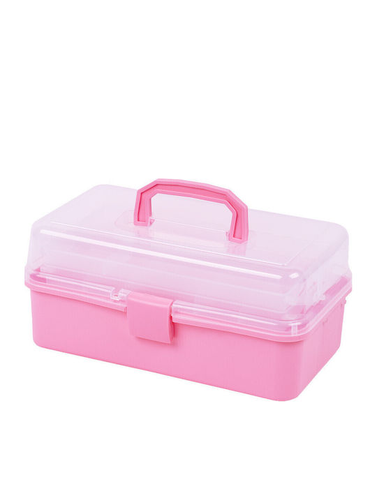 Rose Compartmentalized Cosmetic Case Two Drawers Handle Sensopro Milano