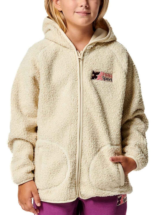 Body Action Athletic Kids Cardigan Beige