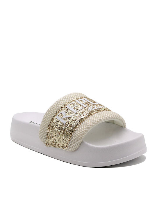 Lotty Flip Flops in White Colour