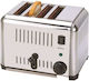 Karamco Commercial Pop-Up Toaster with 4 Slots 1.8kW