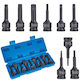 Impact Bits Geko G10526 1/2" Torx T20-t70 9 Pieces In Plastic Case