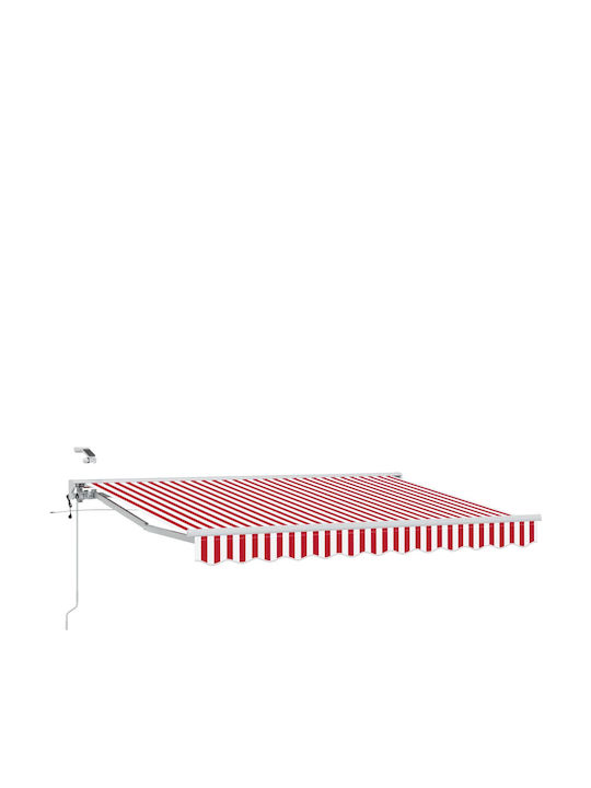 vidaXL Cort Terasă Roșu 3x2.5m