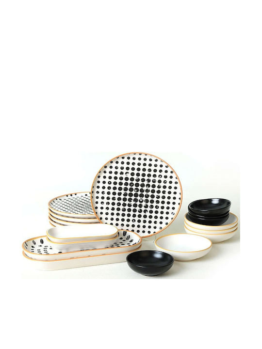 Dinnerware Set 18 Pieces 275krm1959 Multi Hermia 18 Pieces Ceramic
