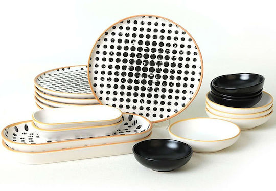 Dinnerware Set 18 Pieces 275krm1959 Multi Hermia 18 Pieces Ceramic