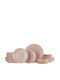 Dinnerware Set 24 Pieces 710ktp3797 Powder Pink Hermia 24 Pieces Porcelain