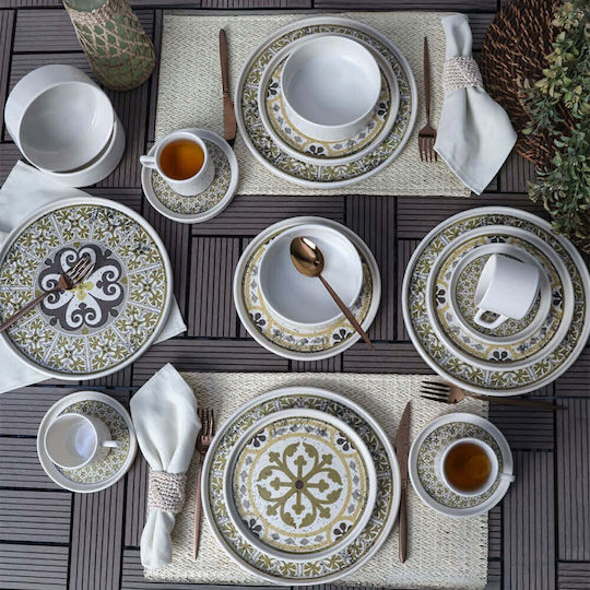 Dinnerware Set 20 Pieces 275krm2526 Multi Hermia 20 Pieces Ceramic