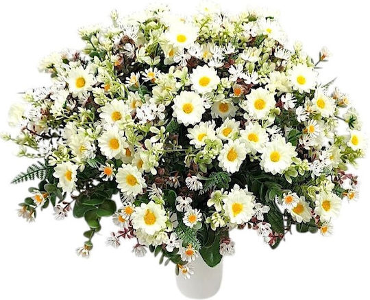 Vaze Mormânt Floare Mușețel Thim32054 Alb