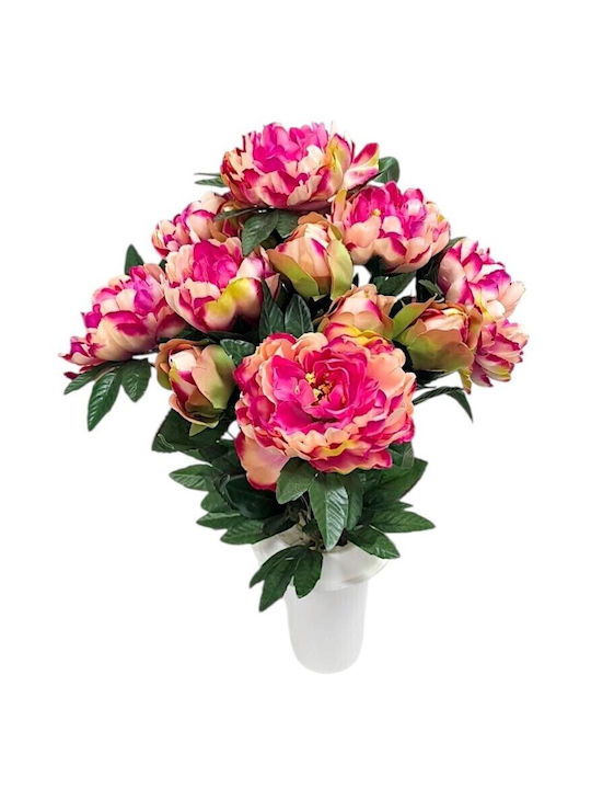 Grave Vases Peony 12 Branches Thim12225-12 Pink