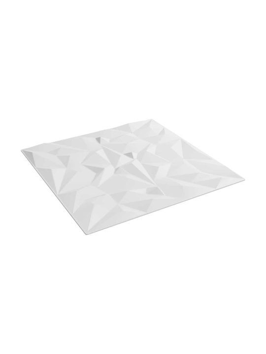 Vidaxl Πάνελ Τοίχου 48 Pcs Λευκός 50 X 50 Cm Φελιζόλ Xps