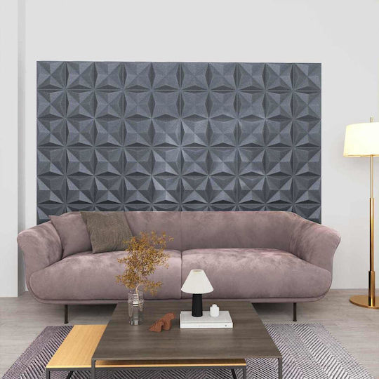 Vidaxl Wall Panels 12 Pieces Origami Grey 50 X 50 Cm Polystyrene XPS