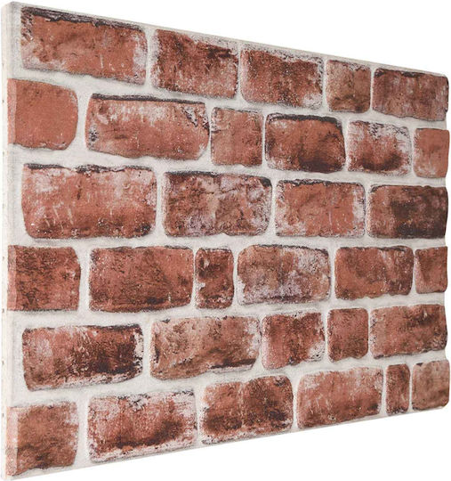 Vidaxl Panouri Decorative 3d 10 Bucăți Maro Închis Alb 100 X 50 Cm Spumă Eps