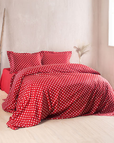 Rythmos Κουβερλί Σετ Υπέρδιπλο Κοκκινο 220x240cm 3τμχ