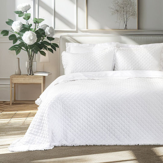Nima Κουβερλί Σετ Υπέρδιπλο White 240x260cm