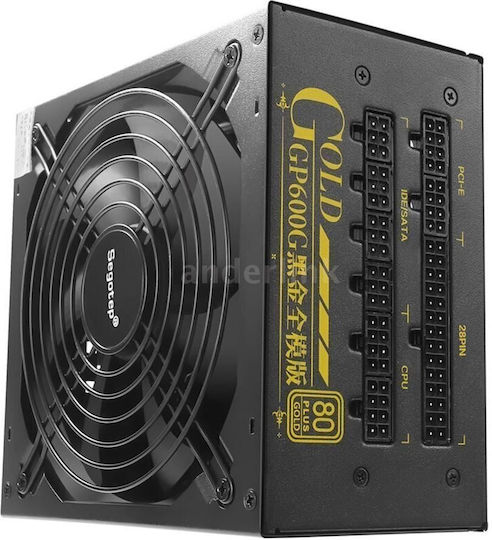 Segotep GP600G 500W Μαύρο Τροφοδοτικό Υπολογιστή Full Modular 80 Plus Gold