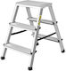 Aluminum Double-sided Ladder Drabest 2x3 0.6 M 125 Kg