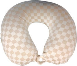 Travel Pillow Memory Foam Beige