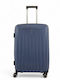 Rain Mittlerer Hartschalenkoffer Blau mit 4 Rädern Höhe 65cm