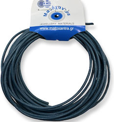Natürliches Leder Petrol 2mm-5m