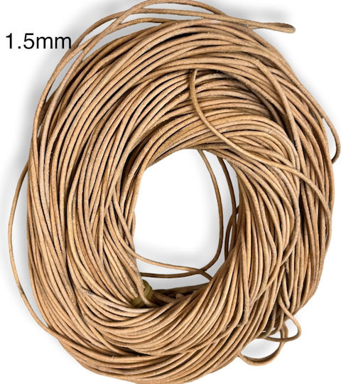 Genuine Leather Natural 1.5mm-10m 10 Pieces