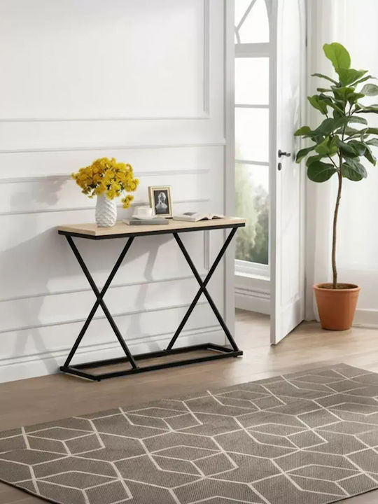 Glimmer Console Table from Wood & Metal Natural...