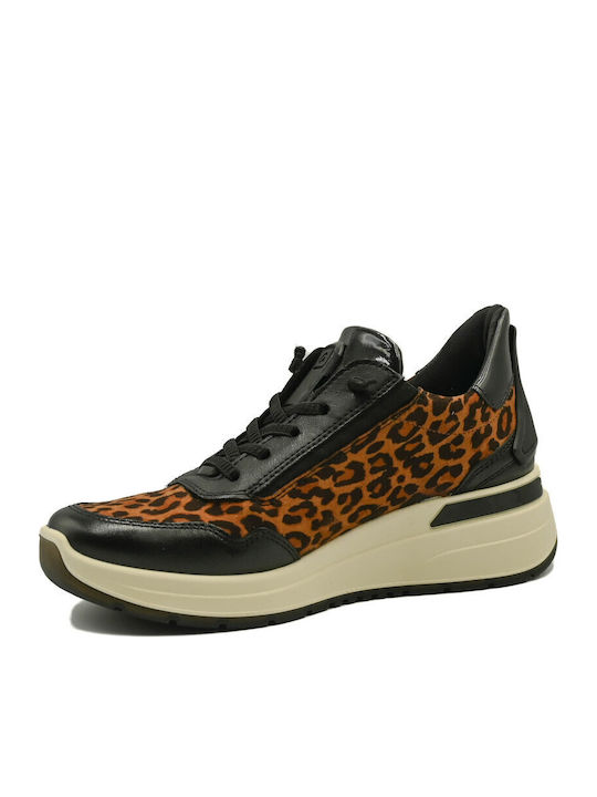 Ara Γυναικεία Ανατομικά Sneakers Μαύρο-λεοπαρ -...