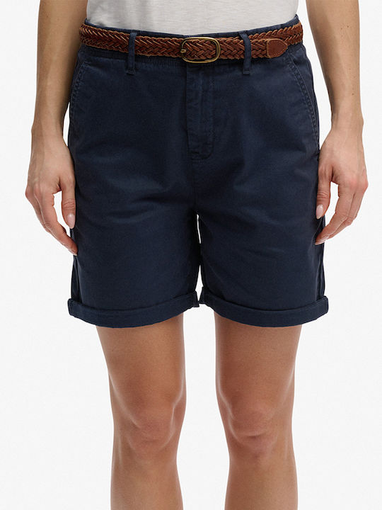Superdry Chino Γυναικείο Σορτς Navyblue