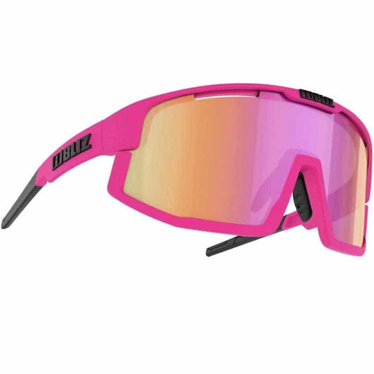 Bliz Cycling Glasses with Brown Frame and Mirror Lenses