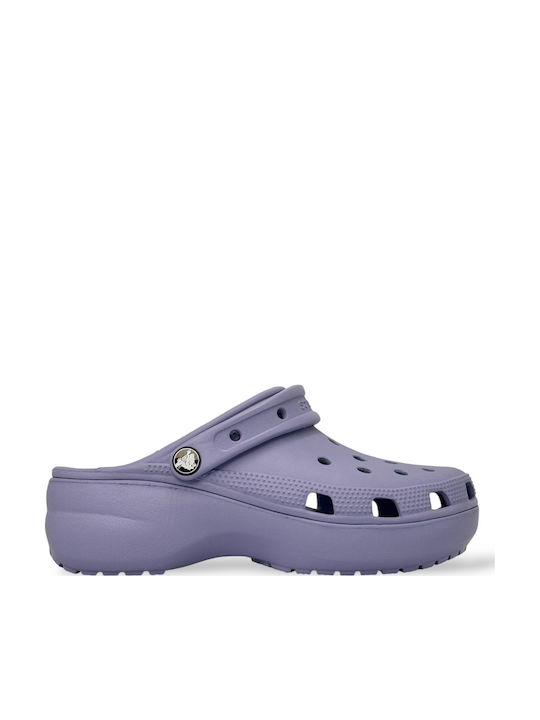 Crocs Classic Platform Damenschuhe Holzschuhe Blau