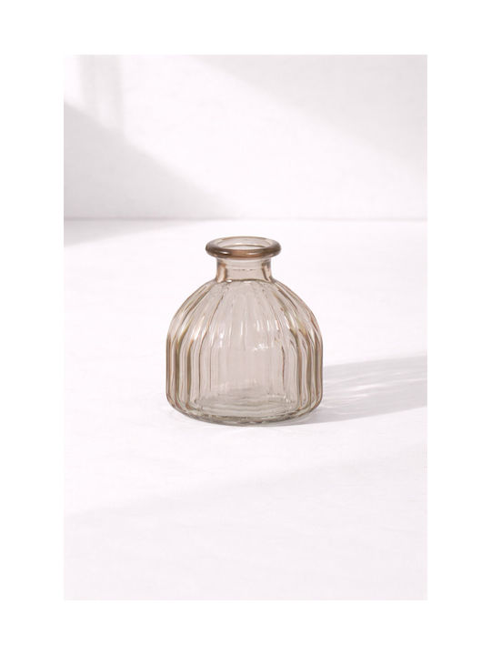 Dekorative Glasvase Form Glocke 8x8x8.5cm Rosa Kaemingk