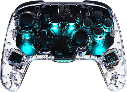 Turtle Beach Afterglow Ασύρματο Gamepad για Switch 2 Clear