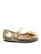 Kids Anatomic Ballerinas With Hoop & Loop Closure Gold