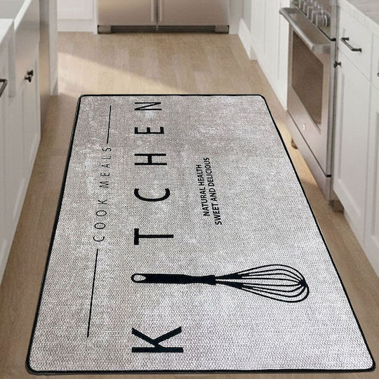 Conceptum Hypnose Ktc 399 Rectangular Kitchen Mat Grey 120x250cm