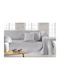 Guy Laroche Cooling Ριχτάρι Τετραθέσιου Καναπέ Suede 170x350εκ. Silver
