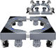 Home Use HUH-0265 Adjustable Washing Machine/Oven/Refrigerator Base with Wheels 66x66cm