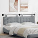 vidaXL Fabric Bed Headboard Pillow Beige 170x55cm