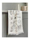 Linea Home Ποτηρόπανο σε Λευκό Χρώμα 40x60cm