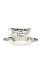 Estia Reverie Set Tea Cups Porcelain Green 220ml 6 Pieces