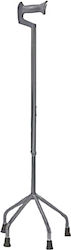 Gehstock Vierbeiniger Aluminium Ergonomischer Griff & Verstellbare Höhe 77-100cm Gewicht Nutzer 110kg