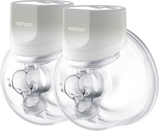 Momcozy Ηλεκτρικό Διπλό Θήλαστρο Μπαταρίας Χωρίς BPA Γκρι 180ml